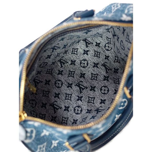 Louis Vuitton Monogram Jacquard Denim Speedy Bandolier 25 2way Bag - Picture 3 of 9